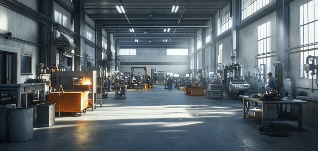 Mobile welder setting up equipment, Ontario