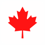 maple leaf from the flag of Canada